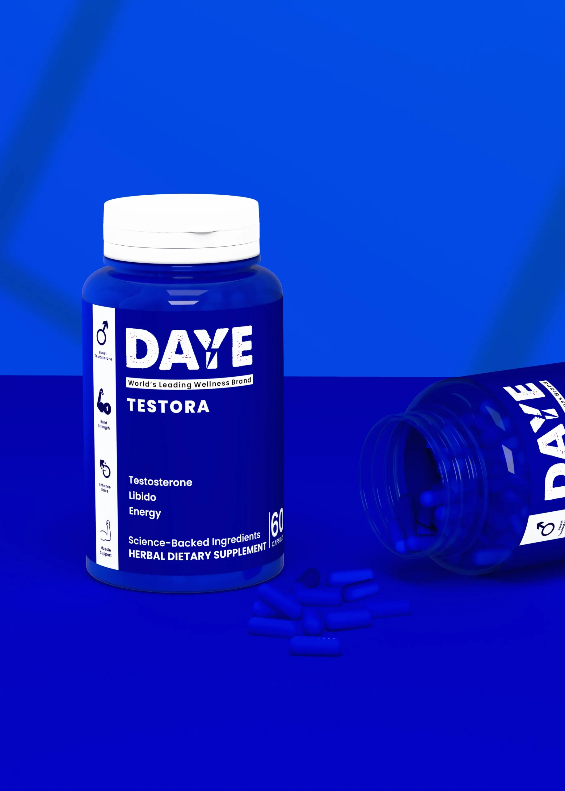 Testora supplement for testosterone strength and male vitality